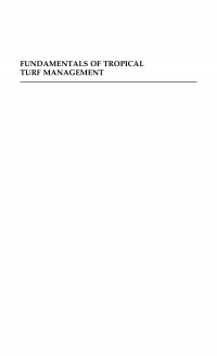 G Wiecko - Fundamentals of Tropical Turf Management