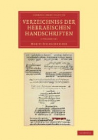 Steinschneider - Verzeichniss der Hebraischen Handschriften 2 Volume Set
