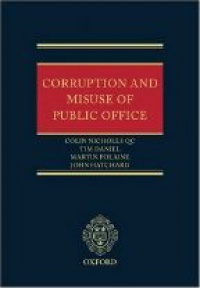 Nicholls C. - Corruption and Misuse of Public Office