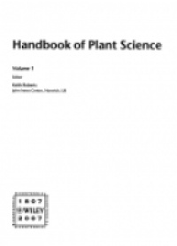 Roberts - Handbook of Plant Science, 2 Vol. Set