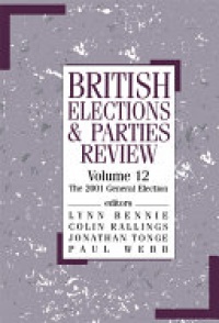 Lynn G. Bennie - British Elections & Parties Review: The 2001 General Election