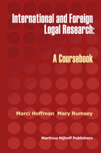 Hoffman M. - International and Foreign Legal Reasearch: a Coursebook