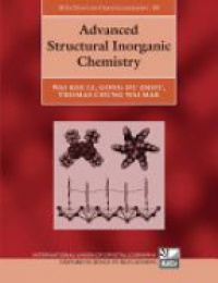 Li, Wai-Kee; Zhou, Gong-Du; Mak, Thomas - Advanced Structural Inorganic Chemistry