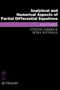 Etienne Emmrich,Petra Wittbold - Analytical and Numerical Aspects of Partial Differential Equations: Notes of a Lecture Series