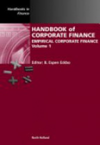 Eckbo, B. Espen - Handbook of Corporate Finance,1
