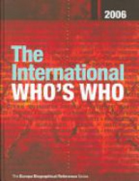 Elster R. J. - The International Who´s Who 2006