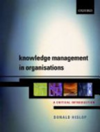 Hislop D. - Knowledge Management in Organization