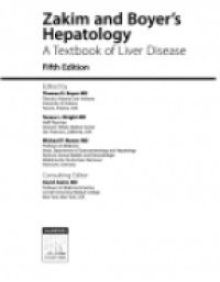 David Zakim - Zakim and Boyer's Hepatology: A Textbook of Liver Disease, 2 Volume Set