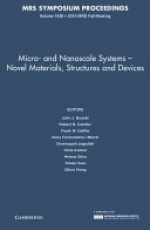 Micro and Nanoscale Systems: Volume 1659: Novel Materials, Structures and Devices