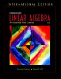 Kolman b. - Introductory Linear Algebra: An Applied First Course