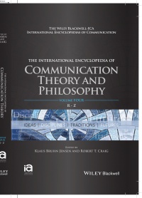  - The International Encyclopedia of Communication Theory and Philosophy, 4 Volume Set