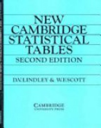 Lindley D.V. - New Cambridge Statistical Tables