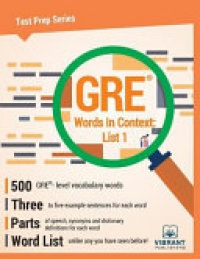Vibrant Publishers - GRE Words in Context -- List 1