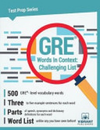 Vibrant Publishers - GRE Words in Context -- Challenging List
