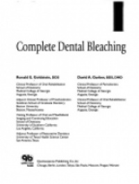 Goldstein R. E. - Complete Dental Bleaching
