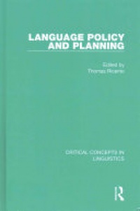 Thomas Ricento - Language Policy and Planning