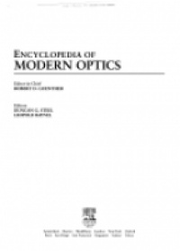 Guenther - Encyclopedia of Modern Optics, 5 Vol. Set