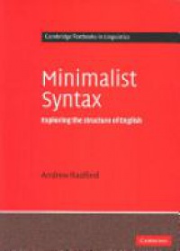 Radford - Minimalist Syntax