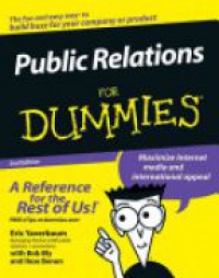 Eric Yaverbaum,Robert W. Bly,Ilise Benun - Public Relations For Dummies