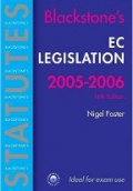 Blackstone´s EC Legislation 2005-2006