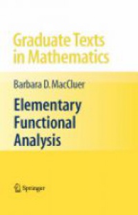MacCluer - Elementary Functional Analysis