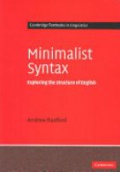 Minimalist Syntax