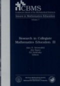 Research in Collegiate Mathematics Education, Vol. III