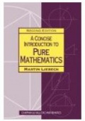 A Concise Introduction to Pure Mathematics