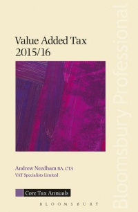 Andrew Needham - Core Tax Annual: VAT 2015/16