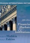 Financial Markets Institutions